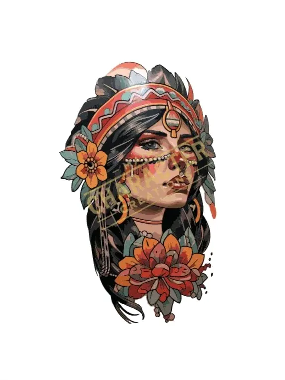 Tattoo Transfers, character makeup by Main Character Creations (photo 21)